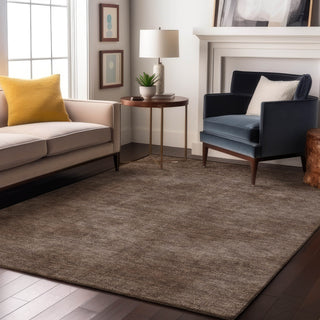 Piper Looms Mayfield Abstract AMF1018 Brown Machine Washable Area Rug Lifestyle Image Feature
