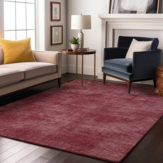 Piper Looms Mayfield Abstract AMF1018 Garnet Machine Washable Area Rug Lifestyle Image Feature