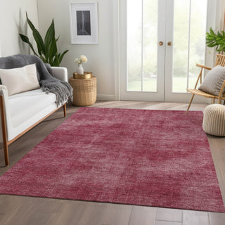 Piper Looms Mayfield Abstract AMF1018 Garnet Machine Washable Area Rug Lifestyle Image Feature