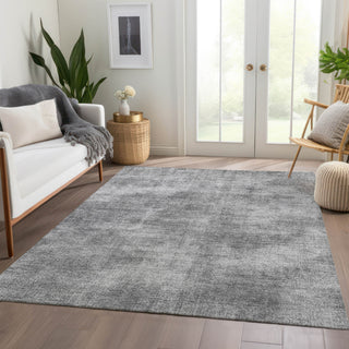 Piper Looms Mayfield Abstract AMF1018 Gray Machine Washable Area Rug Lifestyle Image Feature