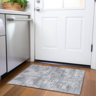 Piper Looms Mayfield Abstract AMF1018 Gray Machine Washable Area Rug Scatter Lifestyle Image Feature