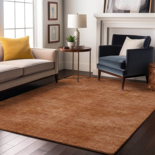 Piper Looms Mayfield Abstract AMF1018 Paprika Machine Washable Area Rug Lifestyle Image Feature