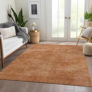 Piper Looms Mayfield Abstract AMF1018 Paprika Machine Washable Area Rug Lifestyle Image Feature