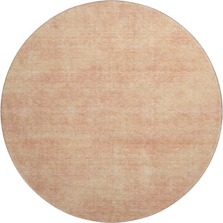 Piper Looms Mayfield Abstract AMF1018 Peach Machine Washable Area Rug Round Main Image