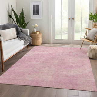 Piper Looms Mayfield Abstract AMF1018 Pink Machine Washable Area Rug Lifestyle Image Feature