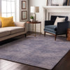 Piper Looms Mayfield Abstract AMF1018 Purple Machine Washable Area Rug Lifestyle Image Feature