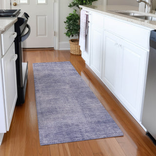 Piper Looms Mayfield Abstract AMF1018 Purple Machine Washable Area Rug Runner Lifestyle Image Feature