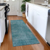Piper Looms Mayfield Abstract AMF1018 Teal Machine Washable Area Rug Runner Lifestyle Image Feature
