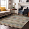 Piper Looms Mayfield Stripes AMF1019 Beige Machine Washable Area Rug Lifestyle Image Feature