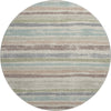 Piper Looms Mayfield Stripes AMF1019 Beige Machine Washable Area Rug Round Main Image
