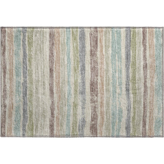 Piper Looms Mayfield Stripes AMF1019 Beige Machine Washable Area Rug Scatter Main Image