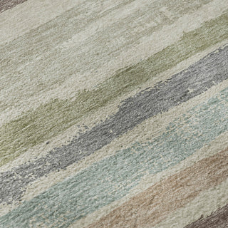 Piper Looms Mayfield Stripes AMF1019 Beige Machine Washable Area Rug Swatch Image