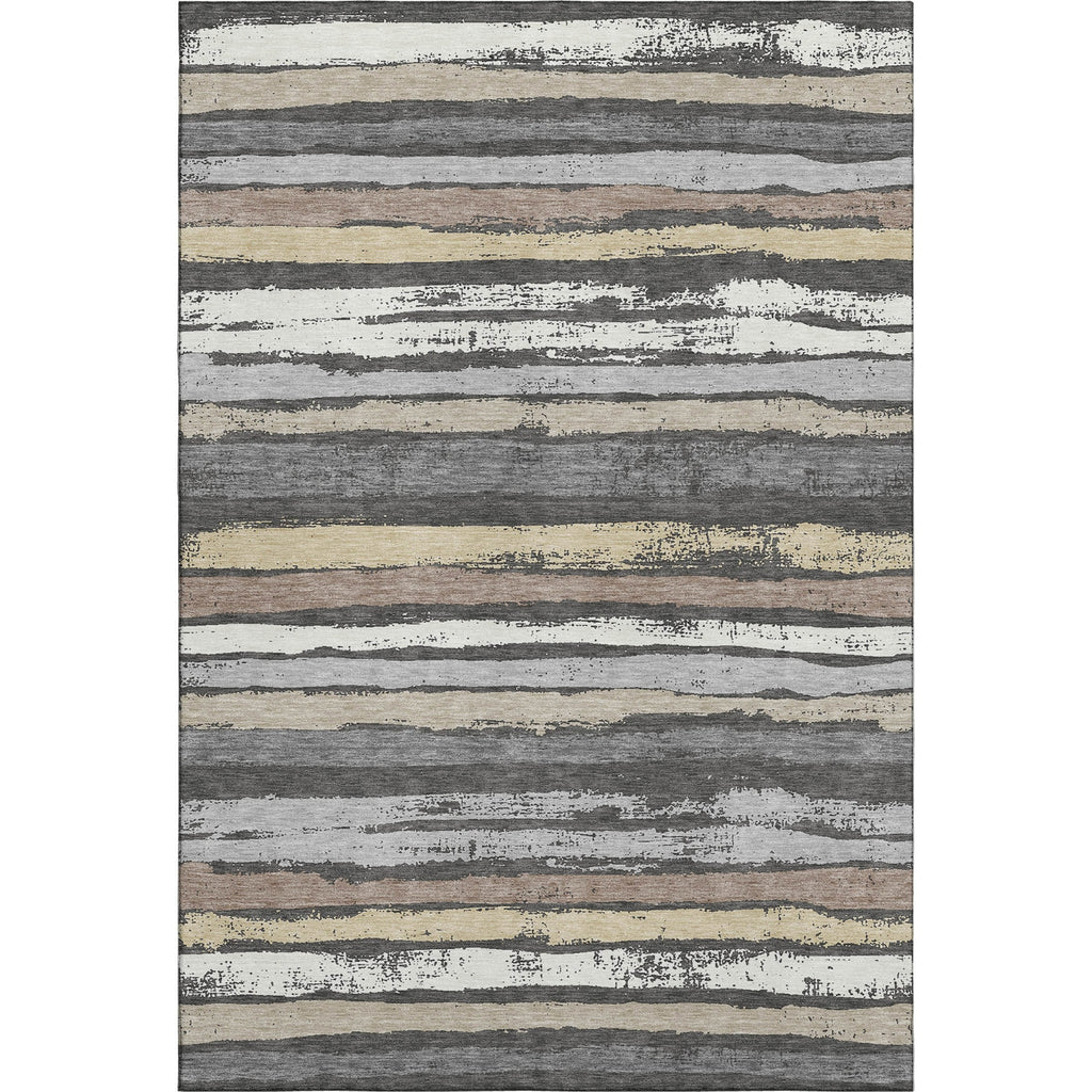 Piper Looms Mayfield Stripes AMF1019 Charcoal Machine Washable Area Rug main image