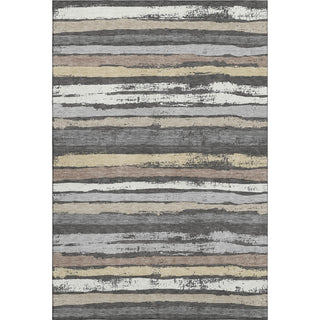 Piper Looms Mayfield Stripes AMF1019 Charcoal Machine Washable Area Rug main image