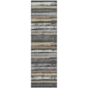 Piper Looms Mayfield Stripes AMF1019 Charcoal Machine Washable Area Rug Runner Main Image