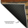 Piper Looms Mayfield Stripes AMF1019 Chocolate Machine Washable Area Rug Backing Image