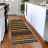 Piper Looms Mayfield Stripes AMF1019 Chocolate Machine Washable Area Rug Runner Lifestyle Image Feature