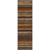 Piper Looms Mayfield Stripes AMF1019 Chocolate Machine Washable Area Rug Runner Main Image