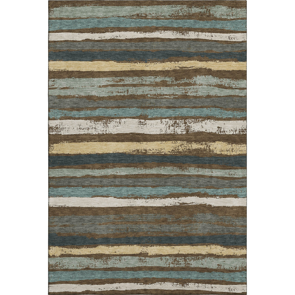 Piper Looms Mayfield Stripes AMF1019 Fudge Machine Washable Area Rug main image