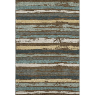 Piper Looms Mayfield Stripes AMF1019 Fudge Machine Washable Area Rug main image