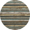 Piper Looms Mayfield Stripes AMF1019 Fudge Machine Washable Area Rug Round Main Image