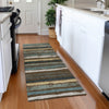 Piper Looms Mayfield Stripes AMF1019 Fudge Machine Washable Area Rug Runner Lifestyle Image Feature