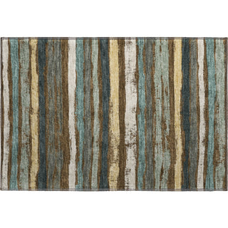 Piper Looms Mayfield Stripes AMF1019 Fudge Machine Washable Area Rug Scatter Main Image