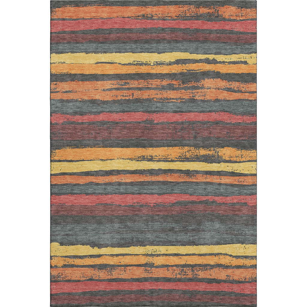 Piper Looms Mayfield Stripes AMF1019 Granite Machine Washable Area Rug main image