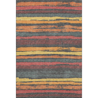 Piper Looms Mayfield Stripes AMF1019 Granite Machine Washable Area Rug main image