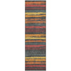Piper Looms Mayfield Stripes AMF1019 Granite Machine Washable Area Rug Runner Main Image