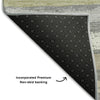 Piper Looms Mayfield Stripes AMF1019 Gray Machine Washable Area Rug Backing Image