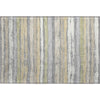 Piper Looms Mayfield Stripes AMF1019 Gray Machine Washable Area Rug Scatter Main Image
