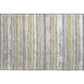 Piper Looms Mayfield Stripes AMF1019 Gray Machine Washable Area Rug Scatter Main Image