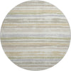 Piper Looms Mayfield Stripes AMF1019 Ivory Machine Washable Area Rug Round Main Image