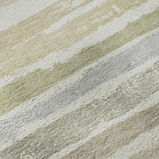 Piper Looms Mayfield Stripes AMF1019 Ivory Machine Washable Area Rug Swatch Image