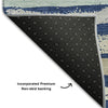 Piper Looms Mayfield Stripes AMF1019 Navy Machine Washable Area Rug Backing Image