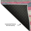 Piper Looms Mayfield Stripes AMF1019 Pink Machine Washable Area Rug Backing Image
