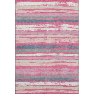 Piper Looms Mayfield Stripes AMF1019 Pink Machine Washable Area Rug main image