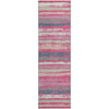 Piper Looms Mayfield Stripes AMF1019 Pink Machine Washable Area Rug Runner Main Image