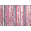 Piper Looms Mayfield Stripes AMF1019 Pink Machine Washable Area Rug Scatter Main Image