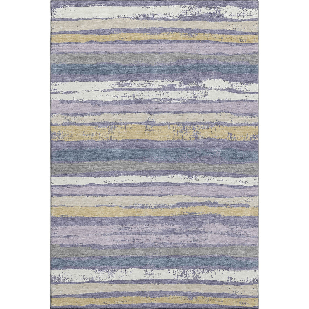 Piper Looms Mayfield Stripes AMF1019 Purple Machine Washable Area Rug main image