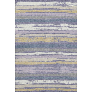 Piper Looms Mayfield Stripes AMF1019 Purple Machine Washable Area Rug main image