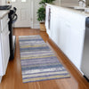 Piper Looms Mayfield Stripes AMF1019 Purple Machine Washable Area Rug Runner Lifestyle Image Feature