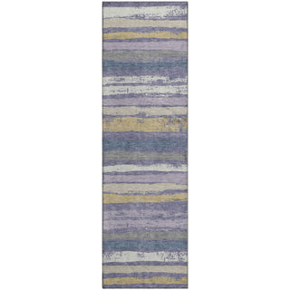 Piper Looms Mayfield Stripes AMF1019 Purple Machine Washable Area Rug Runner Main Image
