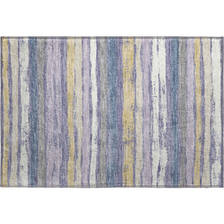 Piper Looms Mayfield Stripes AMF1019 Purple Machine Washable Area Rug Scatter Main Image