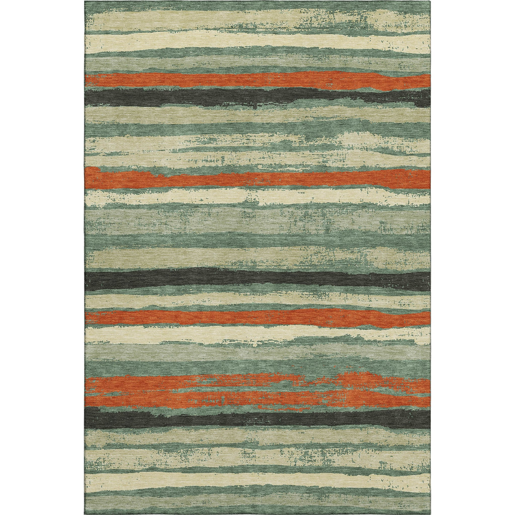 Piper Looms Mayfield Stripes AMF1019 Sage Machine Washable Area Rug main image