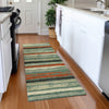 Piper Looms Mayfield Stripes AMF1019 Sage Machine Washable Area Rug Runner Lifestyle Image Feature