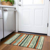 Piper Looms Mayfield Stripes AMF1019 Sage Machine Washable Area Rug Scatter Lifestyle Image Feature