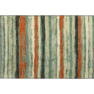 Piper Looms Mayfield Stripes AMF1019 Sage Machine Washable Area Rug Scatter Main Image
