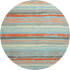 Piper Looms Mayfield Stripes AMF1019 Sky Machine Washable Area Rug Round Main Image